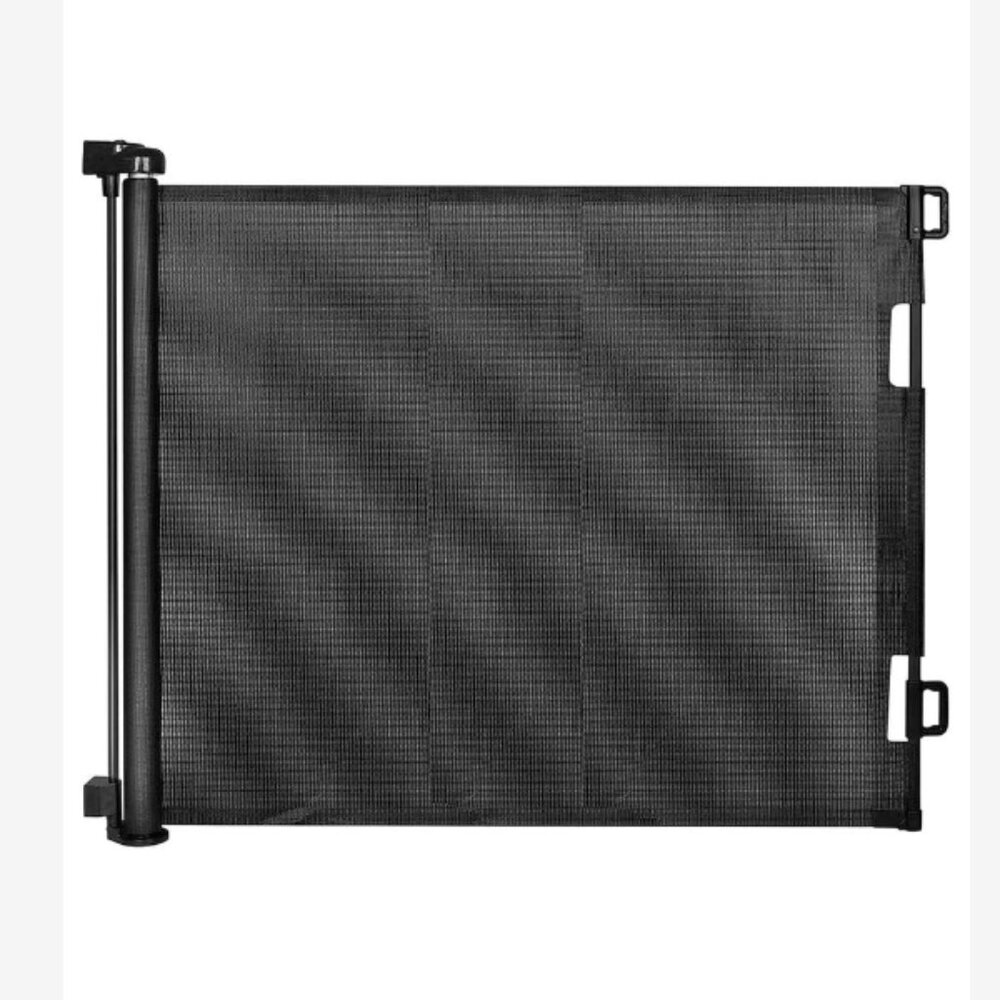 Retractable Mesh Baby Gate for Doorways and Stairs 33.6" Tall, Expands to 55"